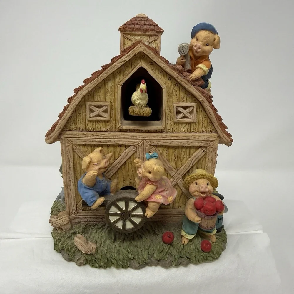 Vtg. San Francisco Music Box Company The Farmer and the Dell Animated Motion